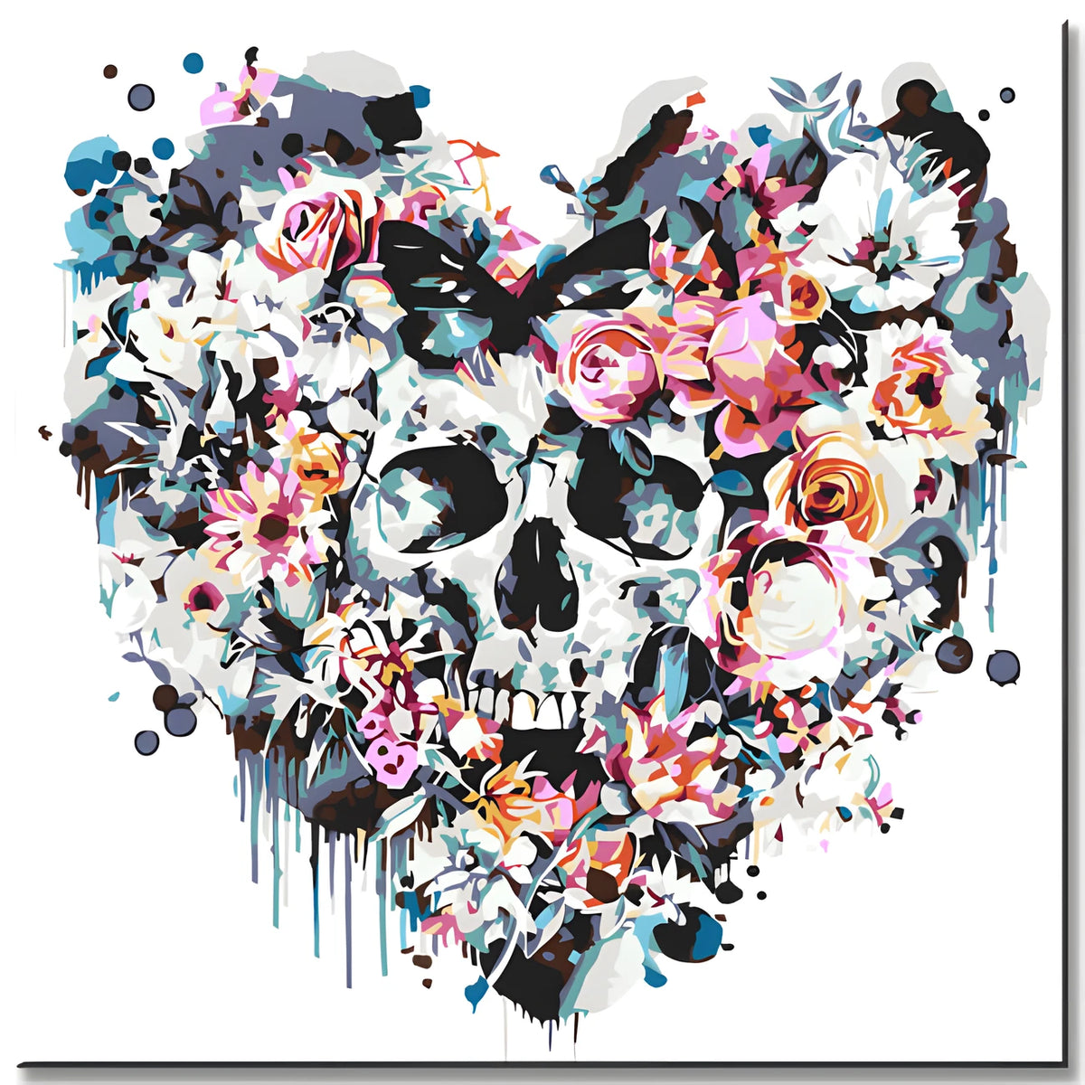 Paint by Numbers Eternal Love Skull