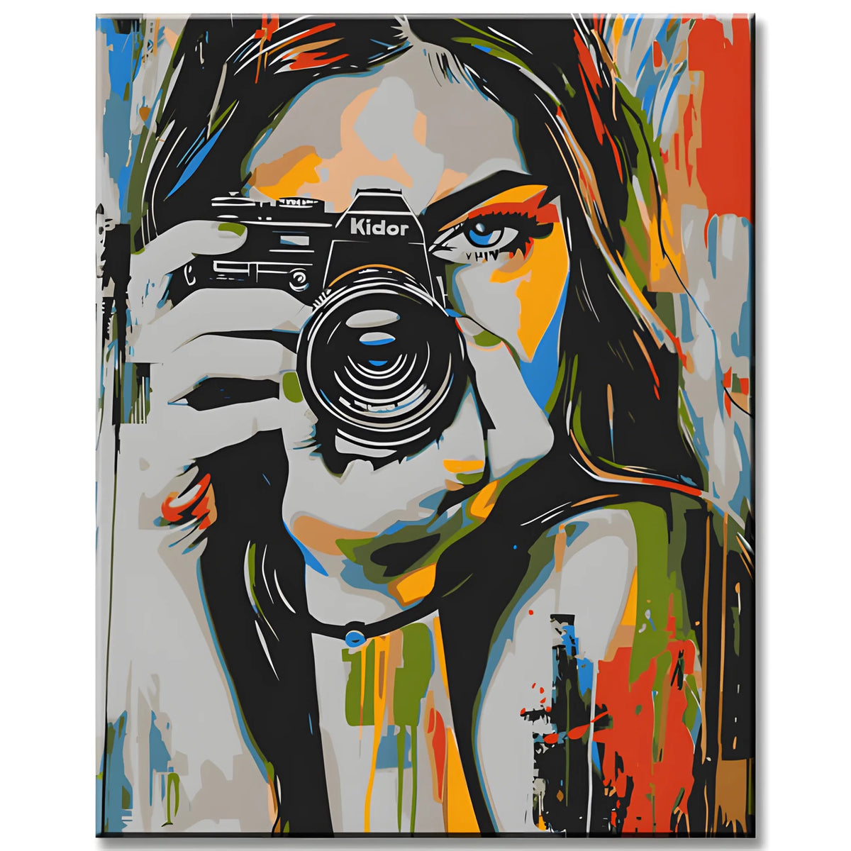 Paint by Numbers Modern Art Female Photographer