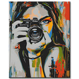 Paint by Numbers Modern Art Female Photographer
