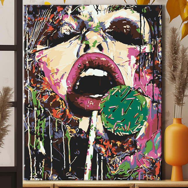 Painting by Numbers Modern Art Lollipop