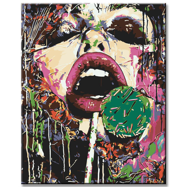 Painting by Numbers Modern Art Lollipop