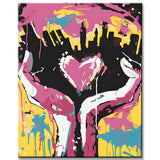 Painting by Numbers Modern Art one Love