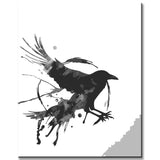 Painting by numbers crow