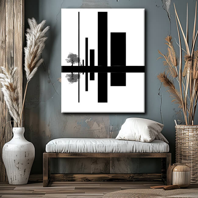 Painting by Numbers Minimalism Black Strokes