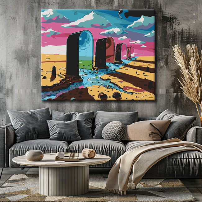 Painting by numbers Between Nowhere