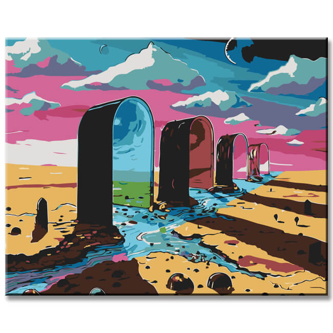 Painting by numbers Between Nowhere