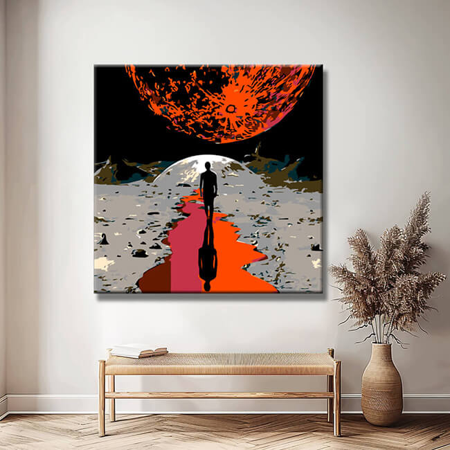 Painting by Numbers Modern Art Homesickness