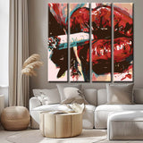 Painting by Numbers Painting Cigarette in Mouth 4 Panel