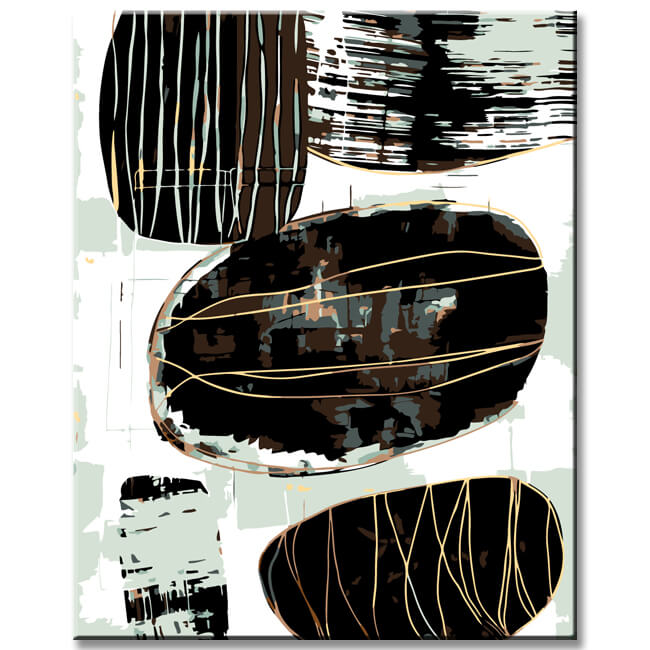 Painting by numbers stone mountains