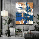 Painting by Numbers Abstract Shapes in Indigo Blue II