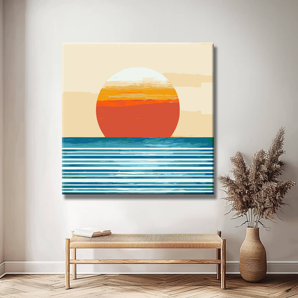 Painting by Numbers Minimalism Sunset I
