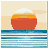 Painting by Numbers Minimalism Sunset I