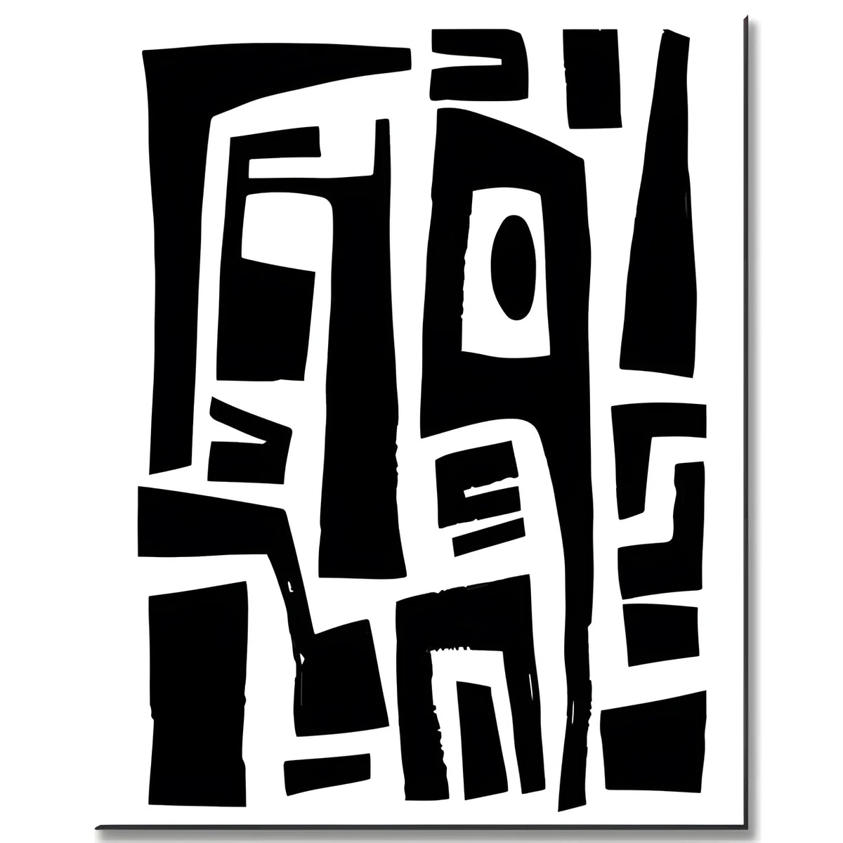 Painting by Numbers Elongated Modern and Abstract Shapes