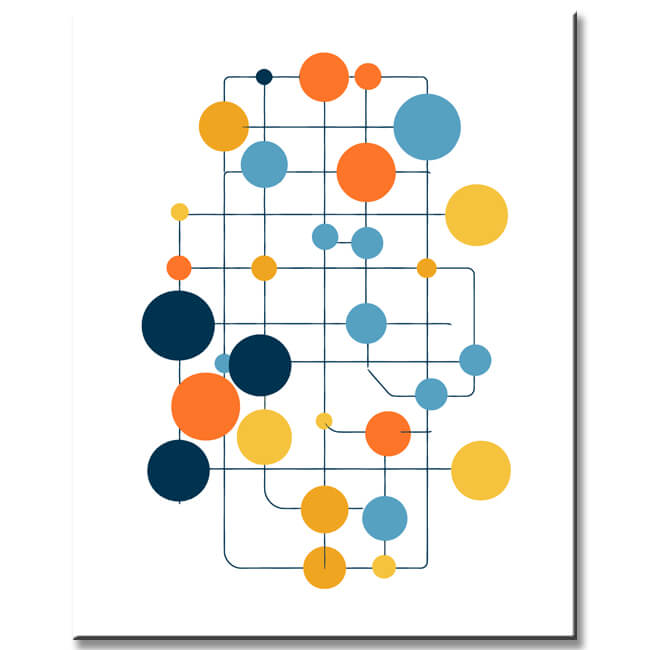 Painting by Numbers Pop Modern Circles I