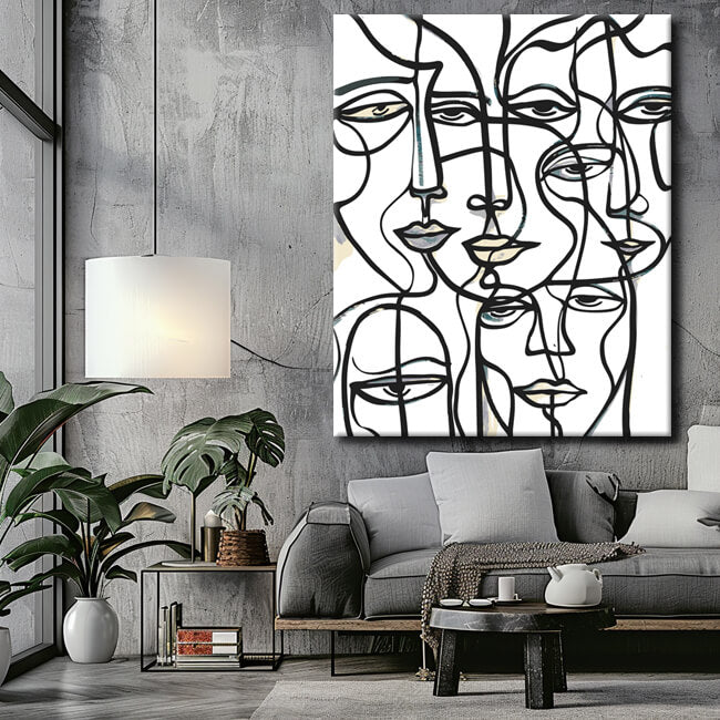 Painting by numbers lines art connection