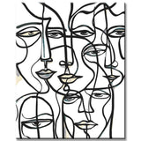 Painting by numbers lines art connection