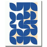 Paint by Numbers Abstract Blue Matisse Semicircles