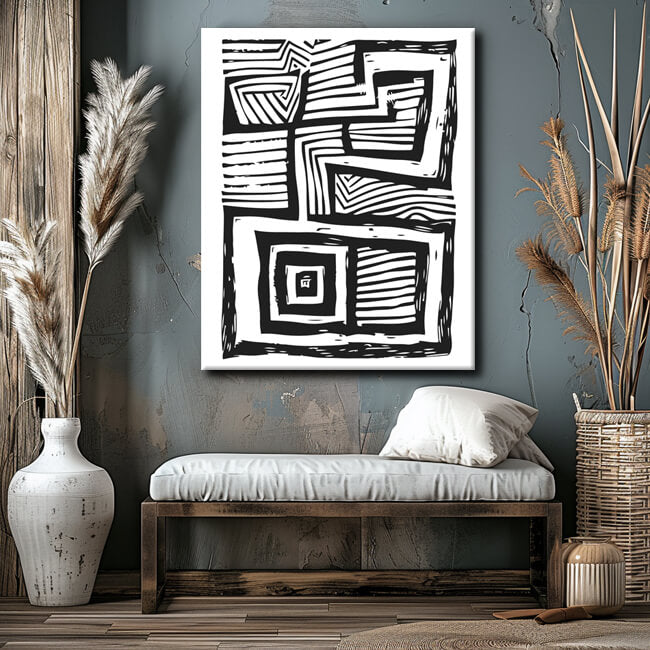 Painting by Numbers Modern Art Moving Lines