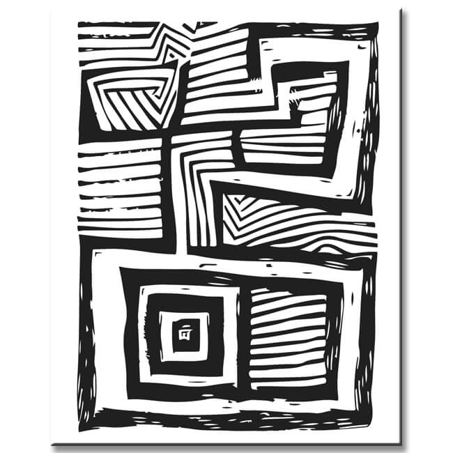 Painting by Numbers Modern Art Moving Lines