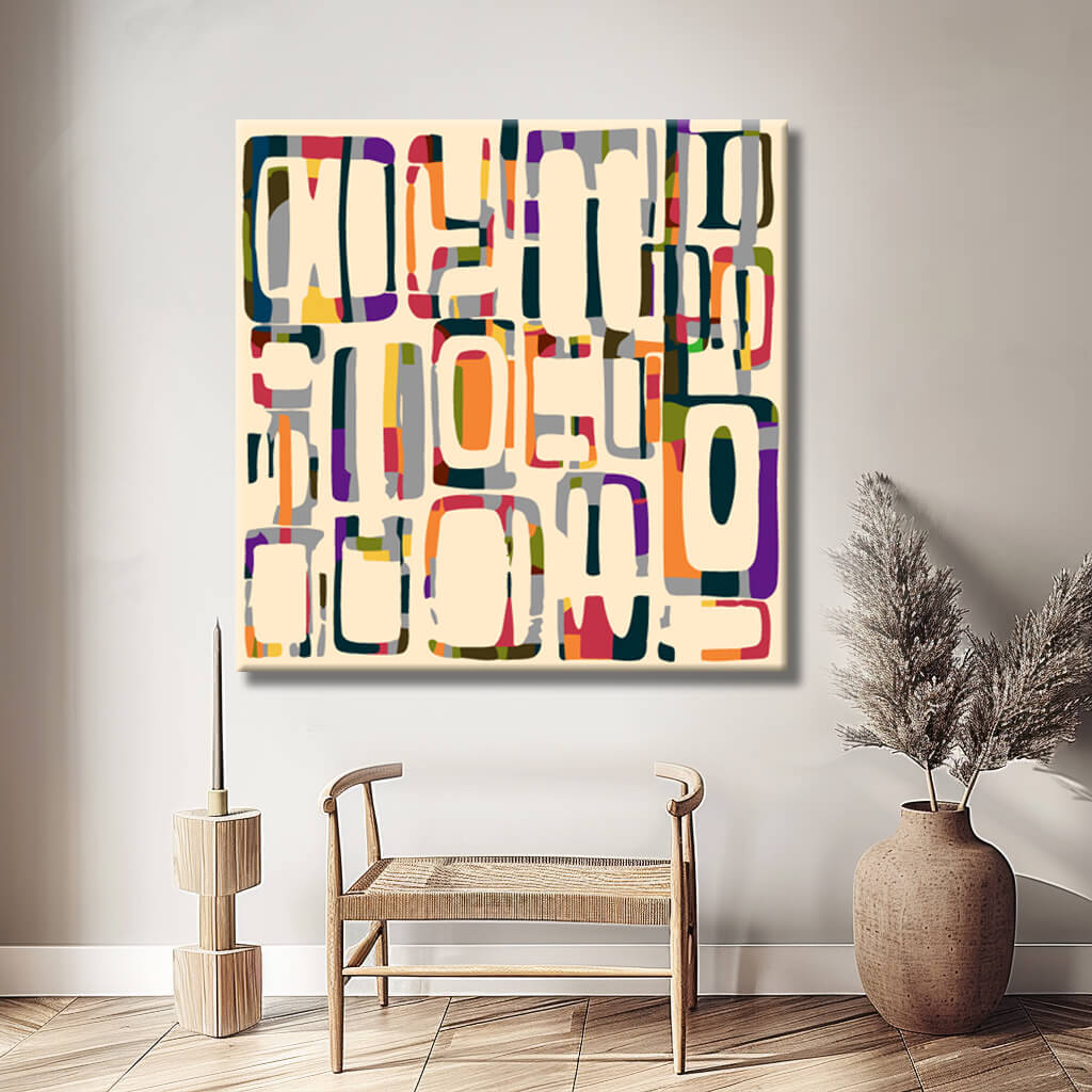 Paint by Numbers Art Colored Parts