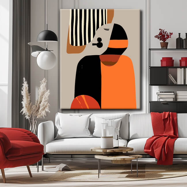 Painting by Numbers Art Minimalism White Stripes