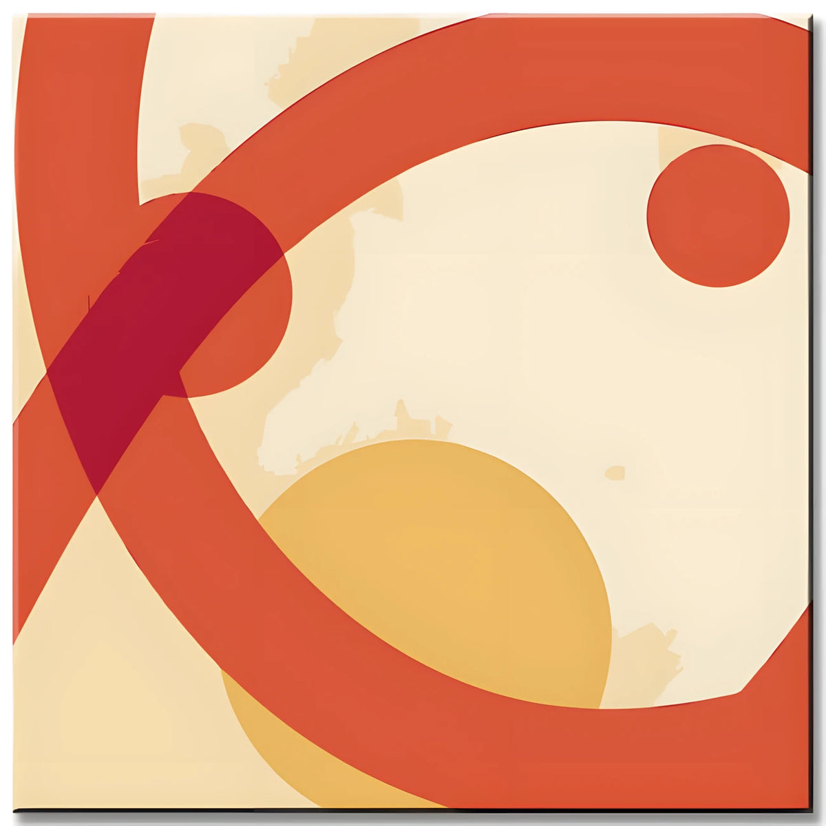 Painting by Numbers Modern Art Orange Shapes I