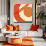 Painting by Numbers Modern Art Orange Shapes II
