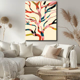 Painting by Numbers Modern Art Colored Tree