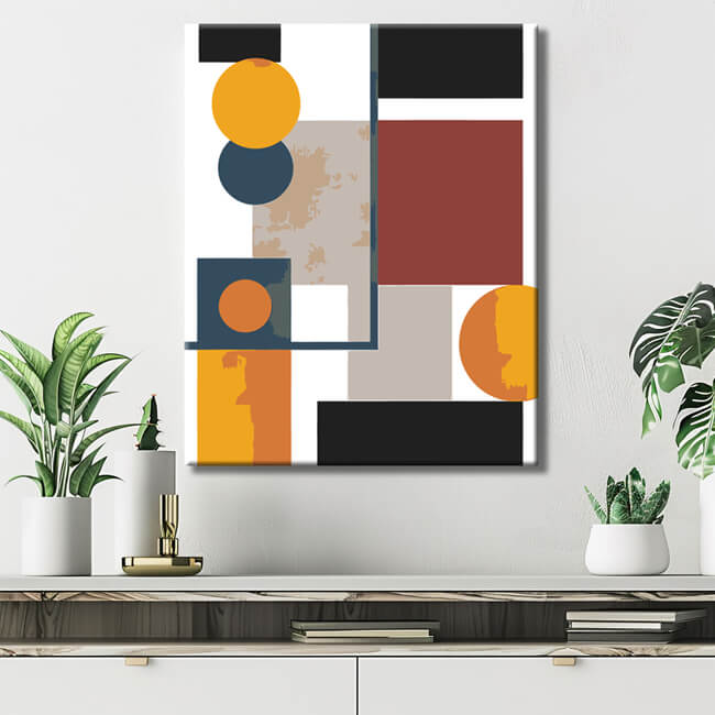Paint by Numbers Bauhaus Abstract Geometire