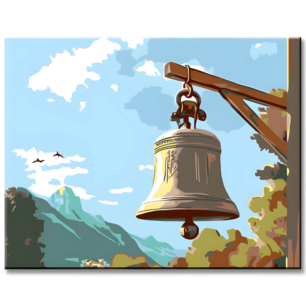 Paint by Numbers Art Church Bell