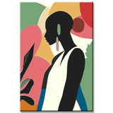 Painting by Numbers Art Minimalism Black Woman