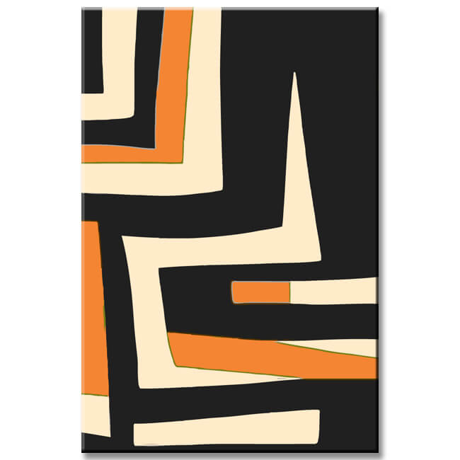 Painting by Numbers Art Minimalism Black White Lines