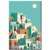 Painting by Numbers Art Minimalism Village