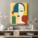 Painting by Numbers Art Minimalism Simple Shapes Faces