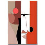 Painting by Numbers Art Minimalism Simple Shapes Face II