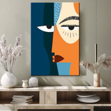 Painting by Numbers Art Minimalism Simple Shapes Face III