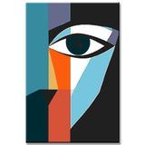 Painting by Numbers Art Minimalism Simple Shapes Eye IV