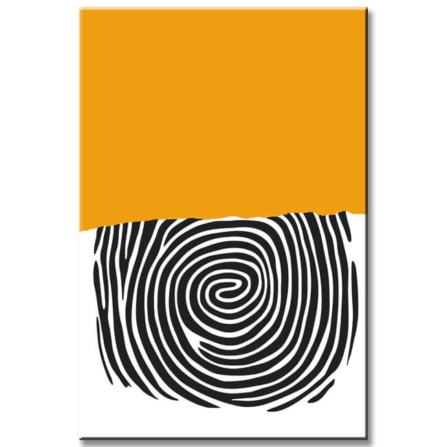 Painting by Numbers Art Minimalism Fingerprint