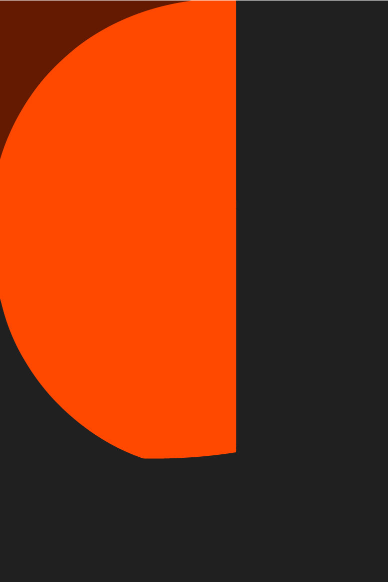 Painting by Numbers Art Minimalism Black Orange Shapes III