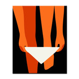 Painting by Numbers Art Minimalism Orange People