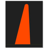 Painting by Numbers Art Minimalism Black Orange Shapes II