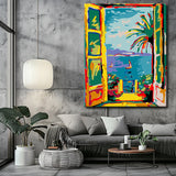 Painting by numbers art sea view