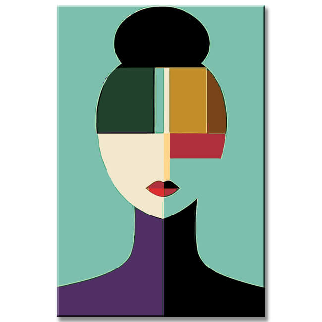 Painting by Numbers Art Geometric Abstract Figures VI