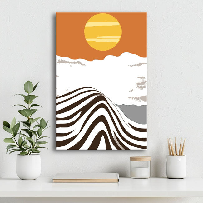 Painting by Numbers Art Abstract Painting Sunrise