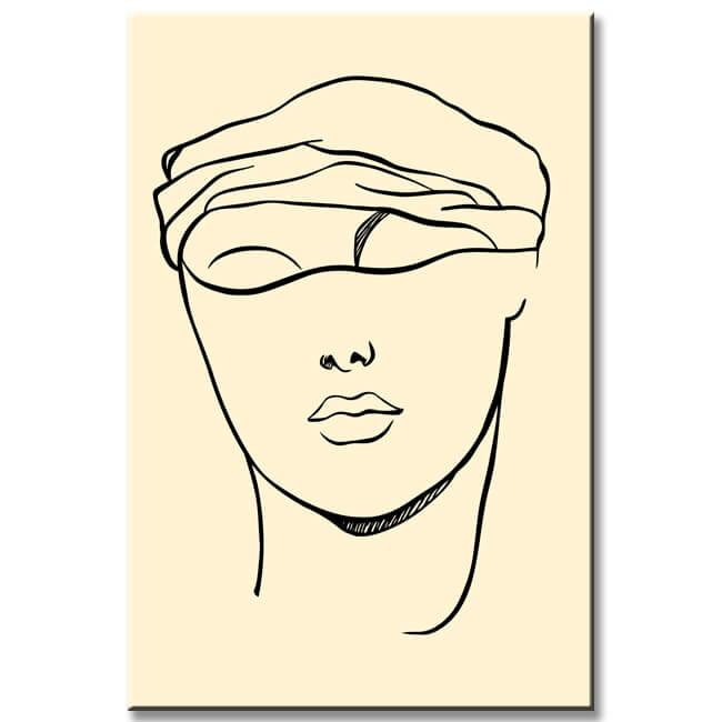 Painting by Numbers Art Abstract Painting Geometry Face I