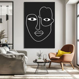 Painting by Numbers Art Abstract Painting Geometry Face II