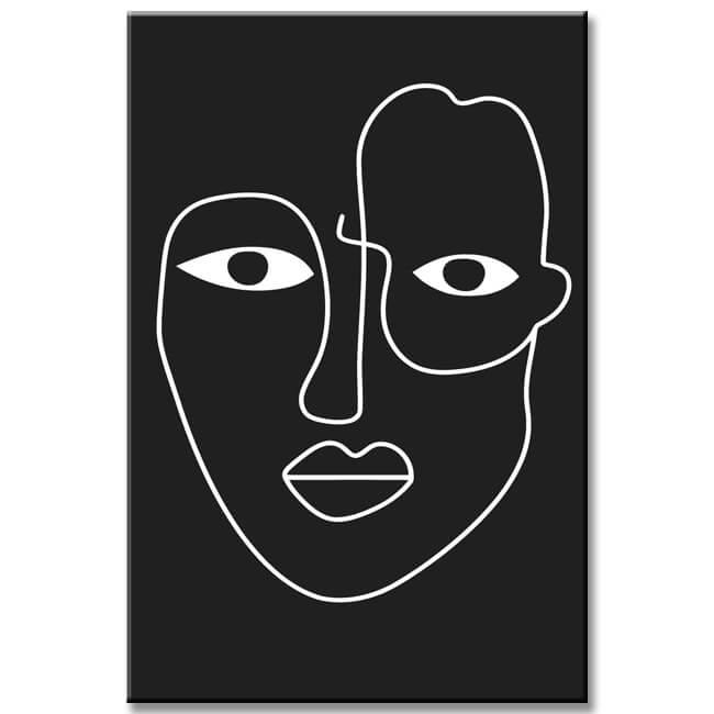 Painting by Numbers Art Abstract Painting Geometry Face II