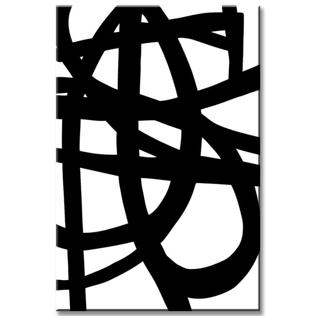 Painting by Numbers Art Abstract Painting Geometry Black Lines