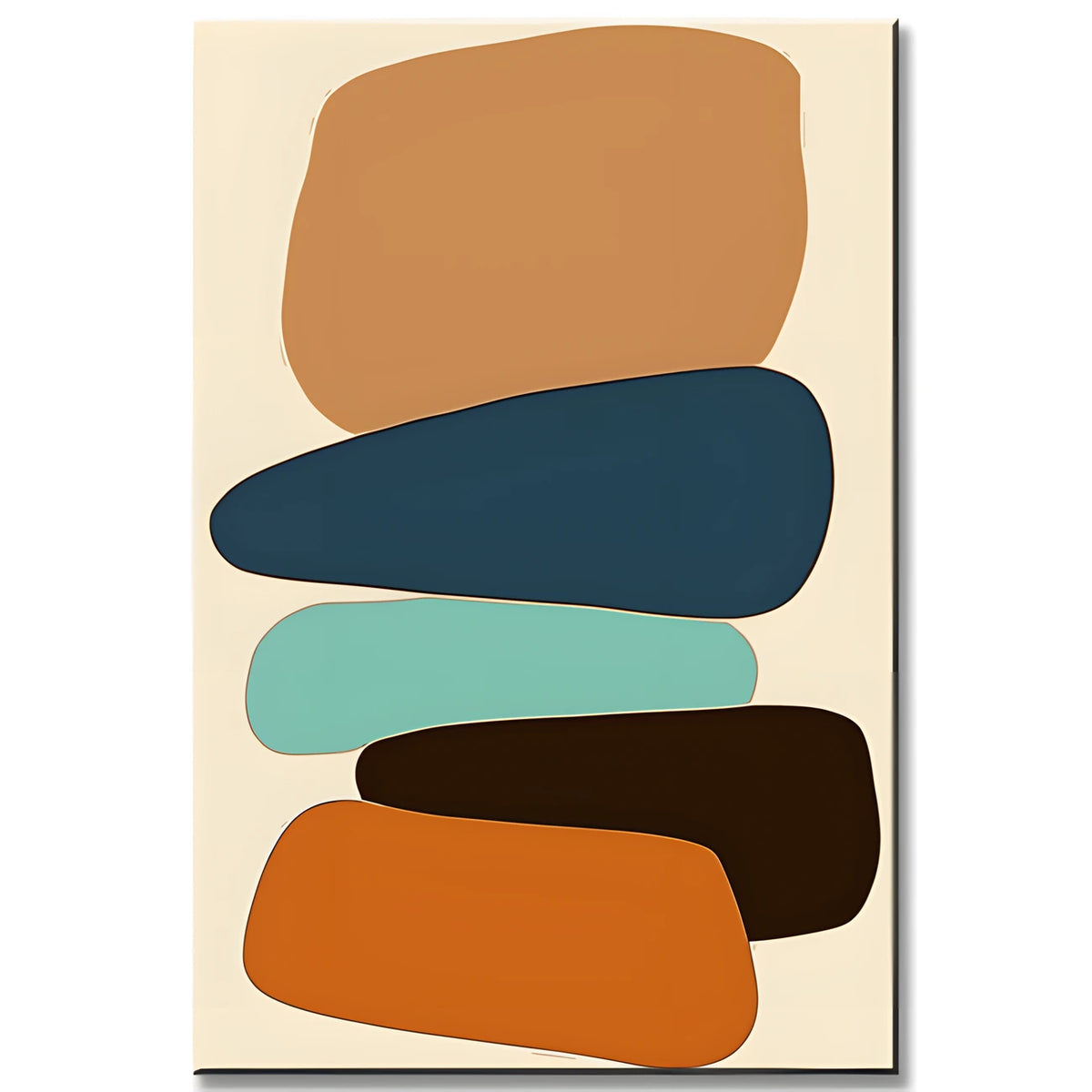 Painting by Numbers Art Abstract Painting Geometry Colored Shapes II