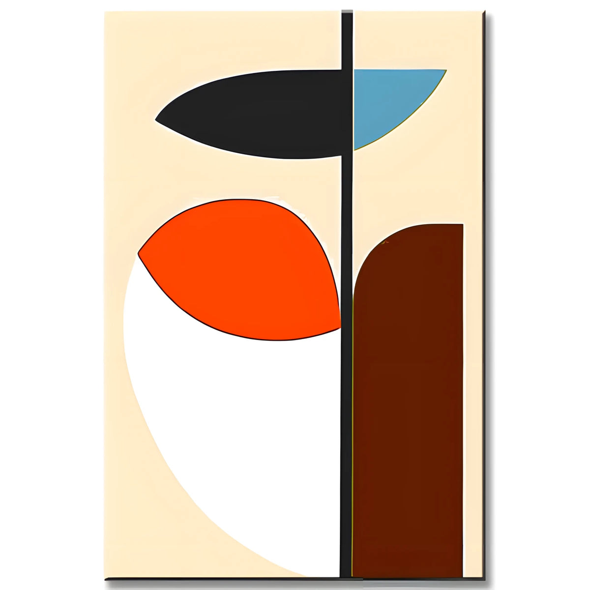 Painting by Numbers Art Abstract Painting Geometry Colored Shapes IV